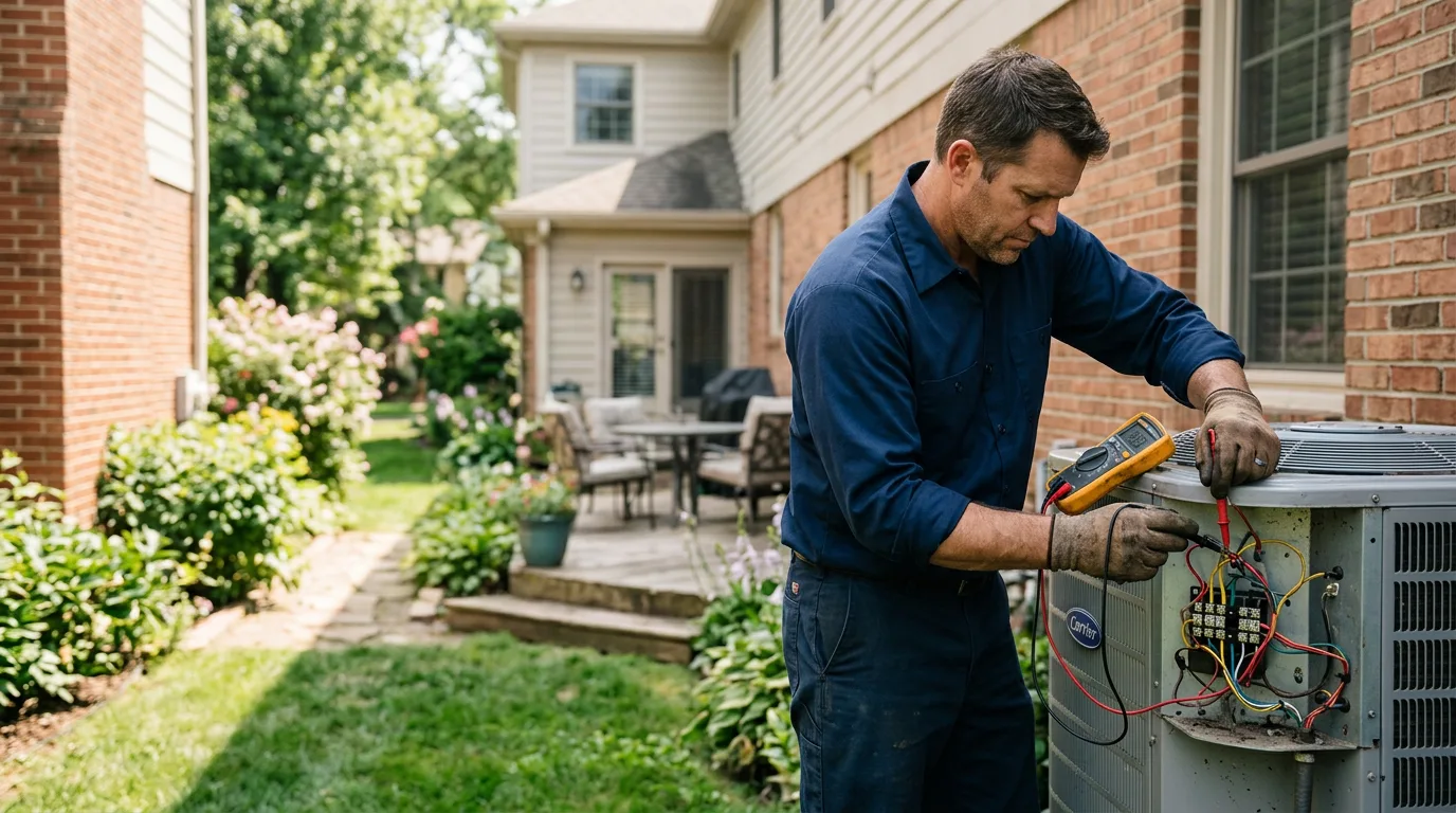 HVAC technician working near Wink, TX